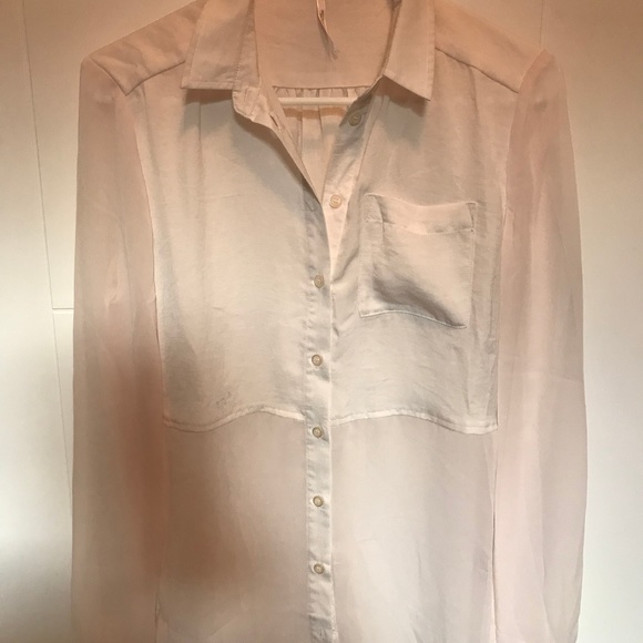 Free People Best of Both Worlds Sheer Top XS - Picture 3 of 5